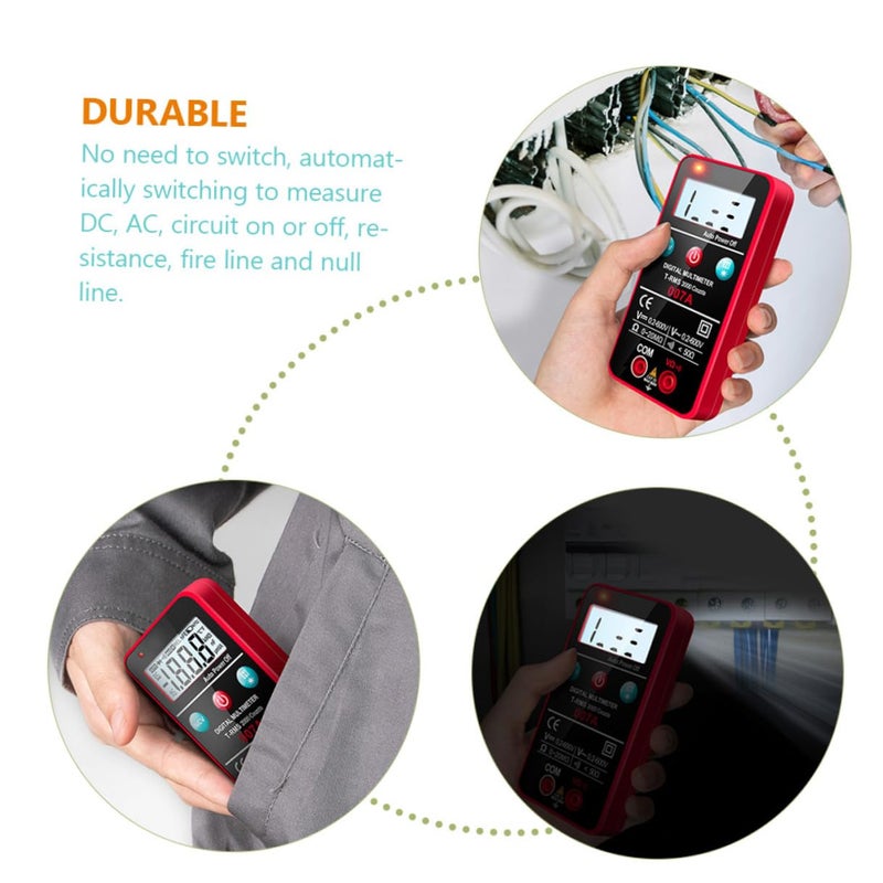 Digital Multimeter Auto Ranging Electrical Tester with Backlit Display and Flashlight - Image 3